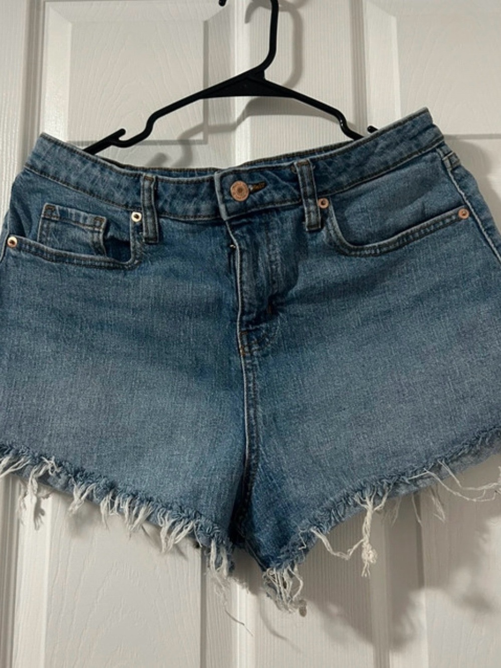 wild fable Blue Distressed Denim Cutoff Shorts